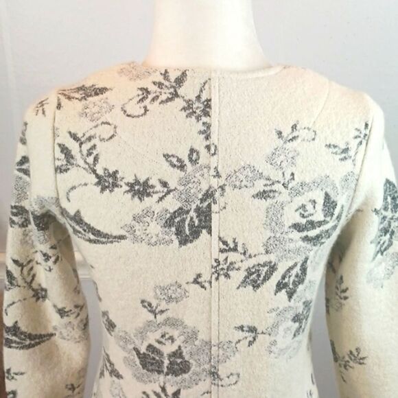 Anthropologie Lucy & Laurel floral wool-blend  jacket whimsigoth fairy sz S - Picture 8 of 11